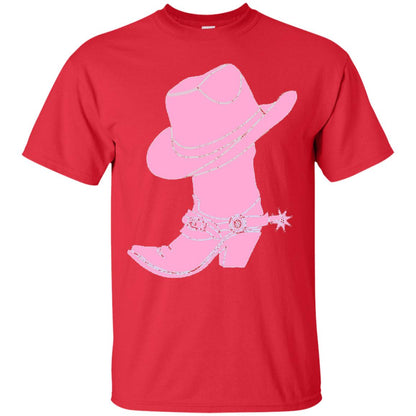 Cowgirl Boots Western Wear T-shirt Red