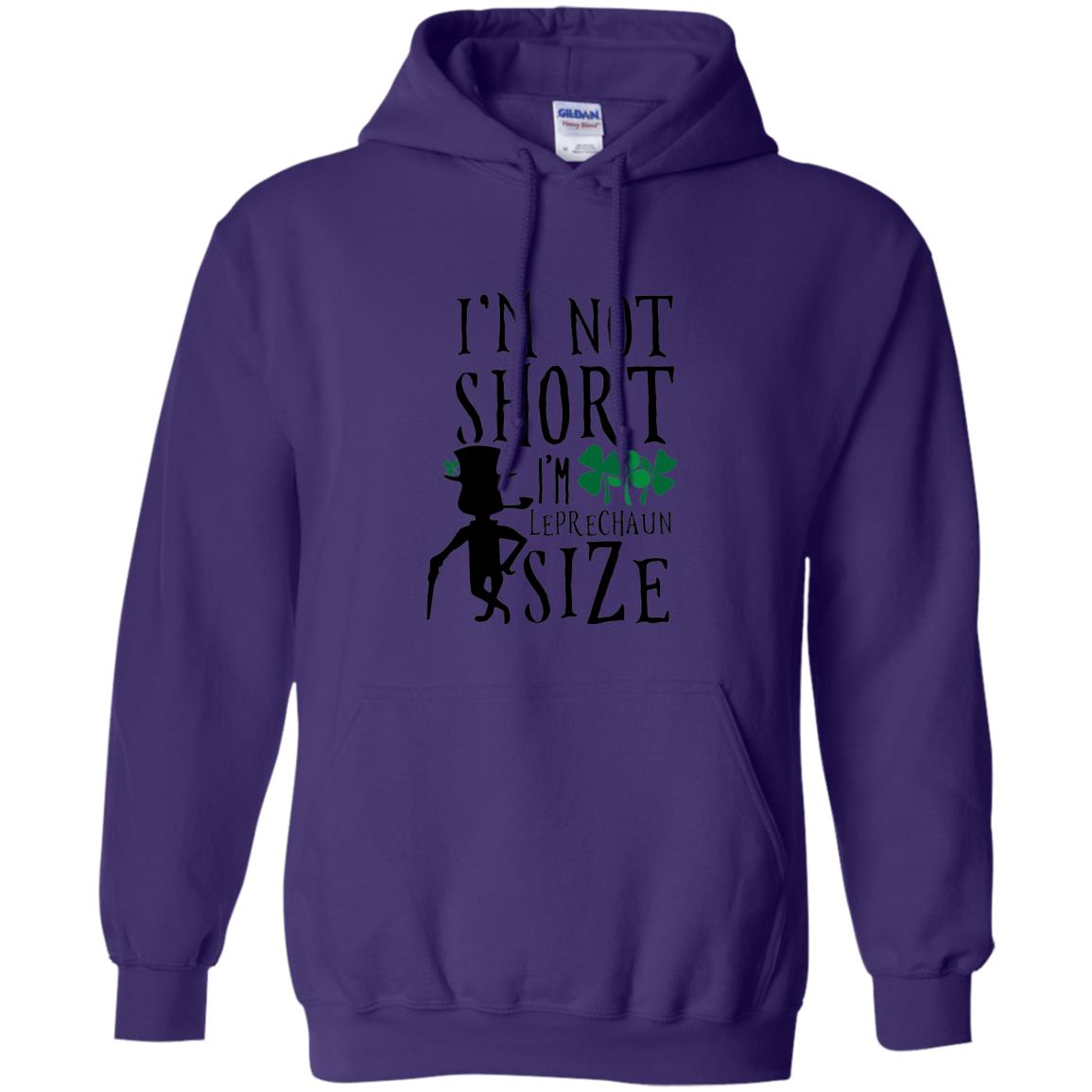 I_m Not Short Leprechaun Size Funny St Patrick_s Day T-shirt Purple