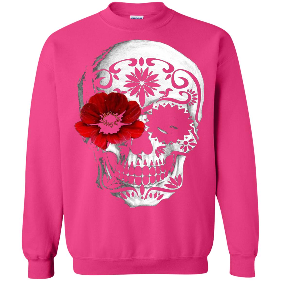 Day Of The Dead Sugar Skull Cinco De Mayo Shirt Heliconia