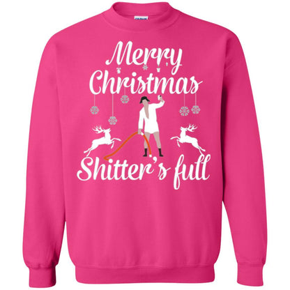 Christmas T-shirt Reindeer Merry Christmas Shitter's Full Heliconia