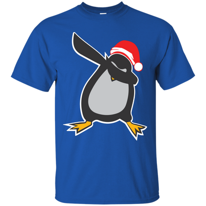 Christmas T-Shirt Dabbing Penguin Royal