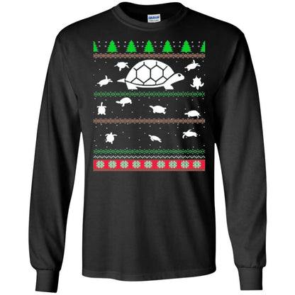 Christmas T-shirt Turtle Lover Merry Christmas Black