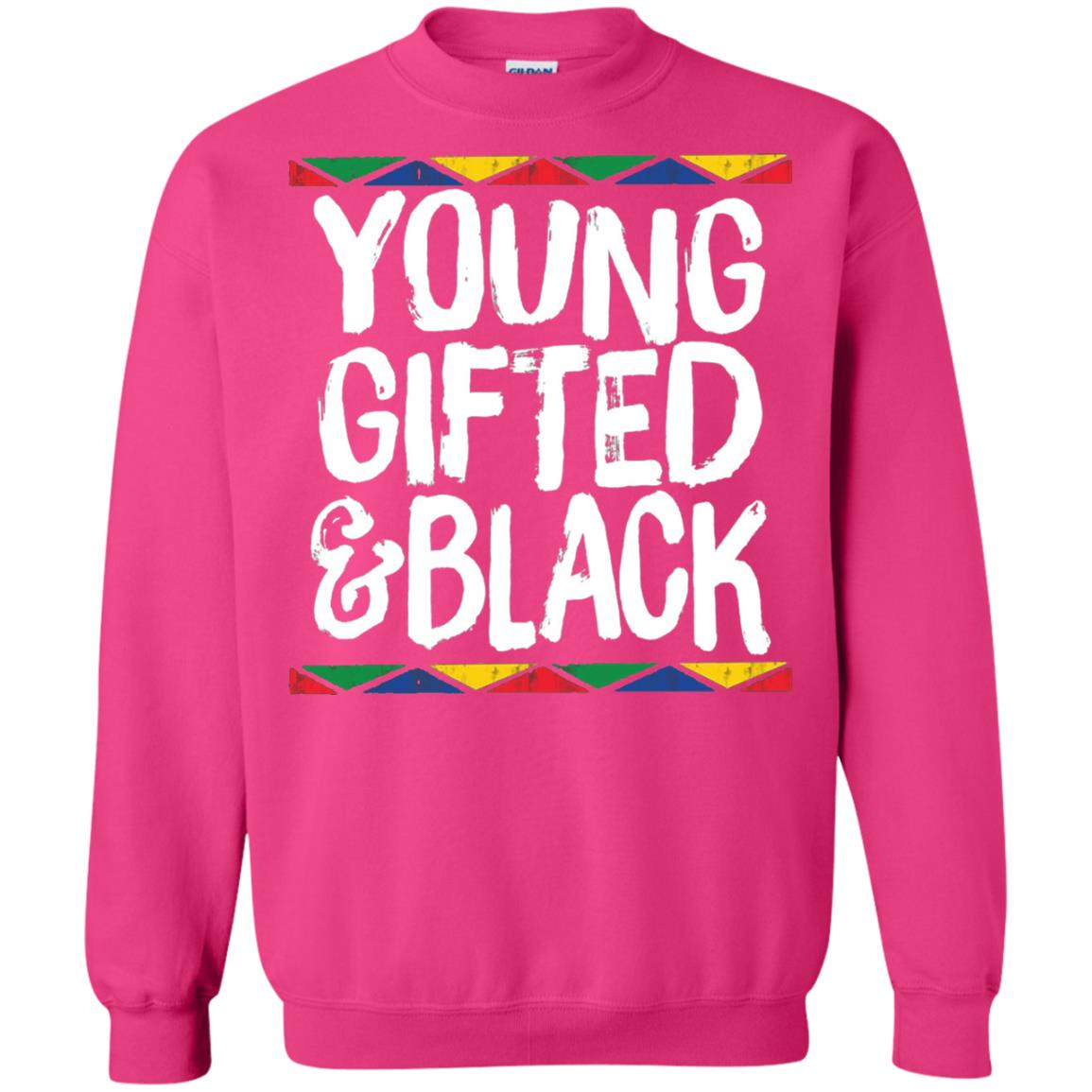 African Pride History Heritage T-shirt Young Gifted And Black Heliconia