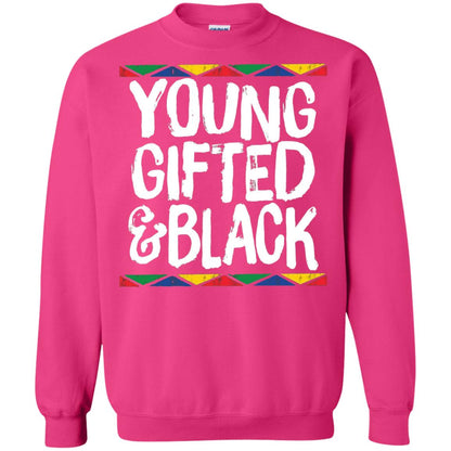 African Pride History Heritage T-shirt Young Gifted And Black Heliconia
