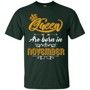 Brithday T-Shirt Queen Are Born In November