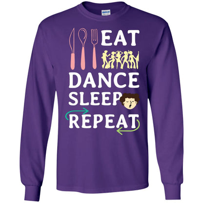 Eat Dance Sleep Repeat Dance Lover Shirt Purple
