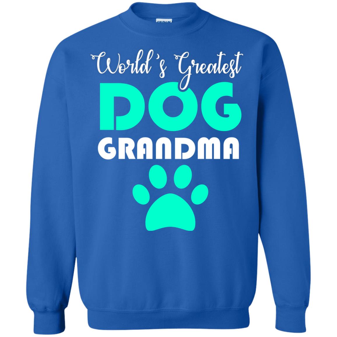 World_s Greatest Dog Grandma Cool Shirt For Mama Love Dogs Royal