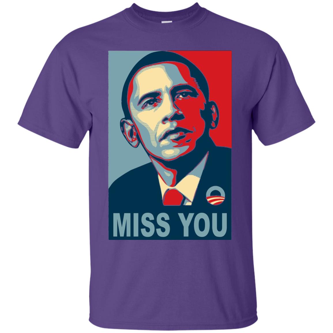American President Miss You Political T-shirt Purple