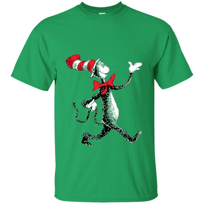 Dr. Seuss Strolling Cat Autism Awareness T-shirt Irish Green