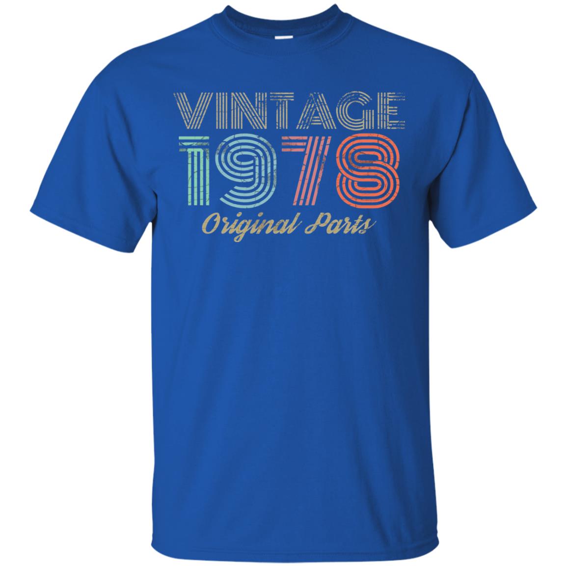 Vintage 1978 T-shirt Retro 70s 40th Birthday Royal