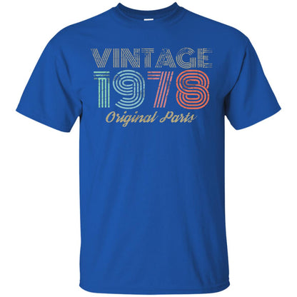 Vintage 1978 T-shirt Retro 70s 40th Birthday Royal