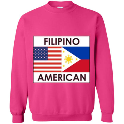 Filipino American T-shirt Philippines Usa Flags Heliconia
