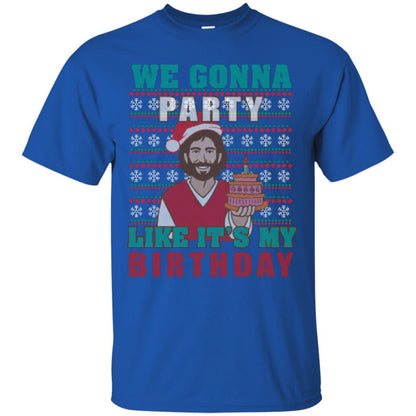 Brithday T-shirt We Gonna Party Like It's My Birthday Royal