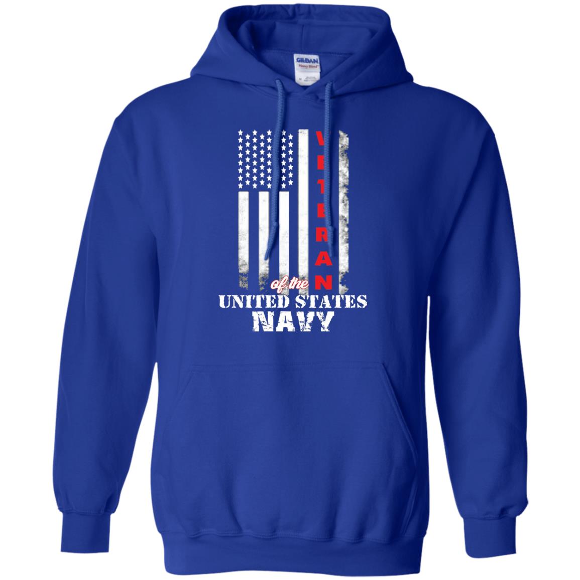 Armed Forces Us Navy Vintage Veteran T-shirt Royal