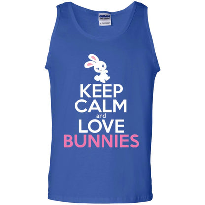 Bunny T-shirt Keep Calm And Love Bunnies Royal