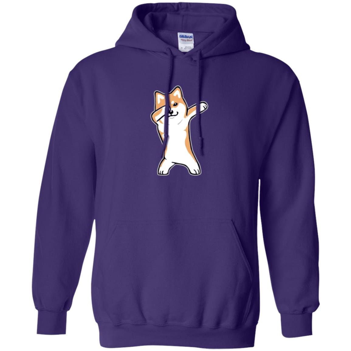 Dog Lover T-shirt Dabbing Shiba Inu Doge Purple