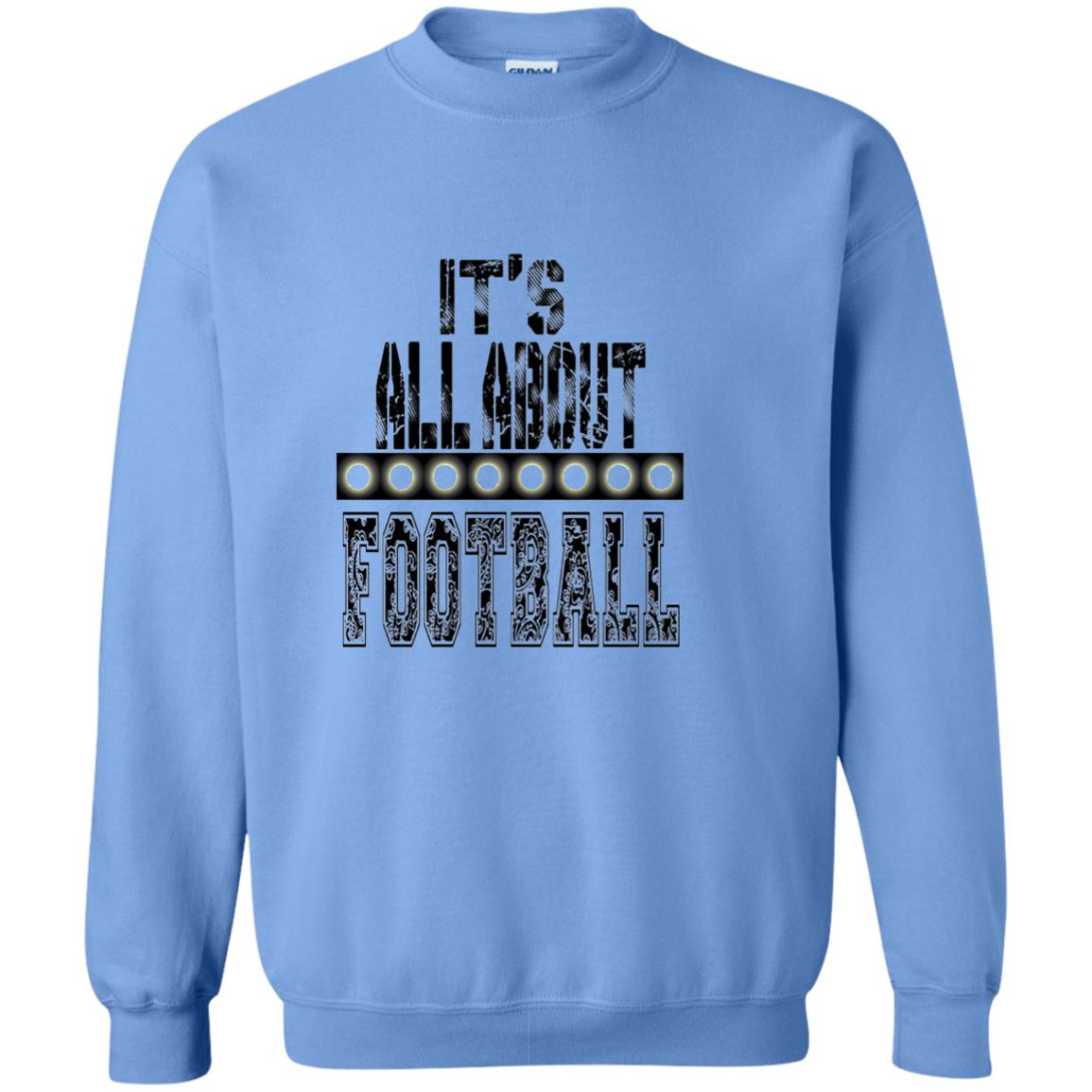 Football Lover T-shirt It_s All About Football Carolina Blue