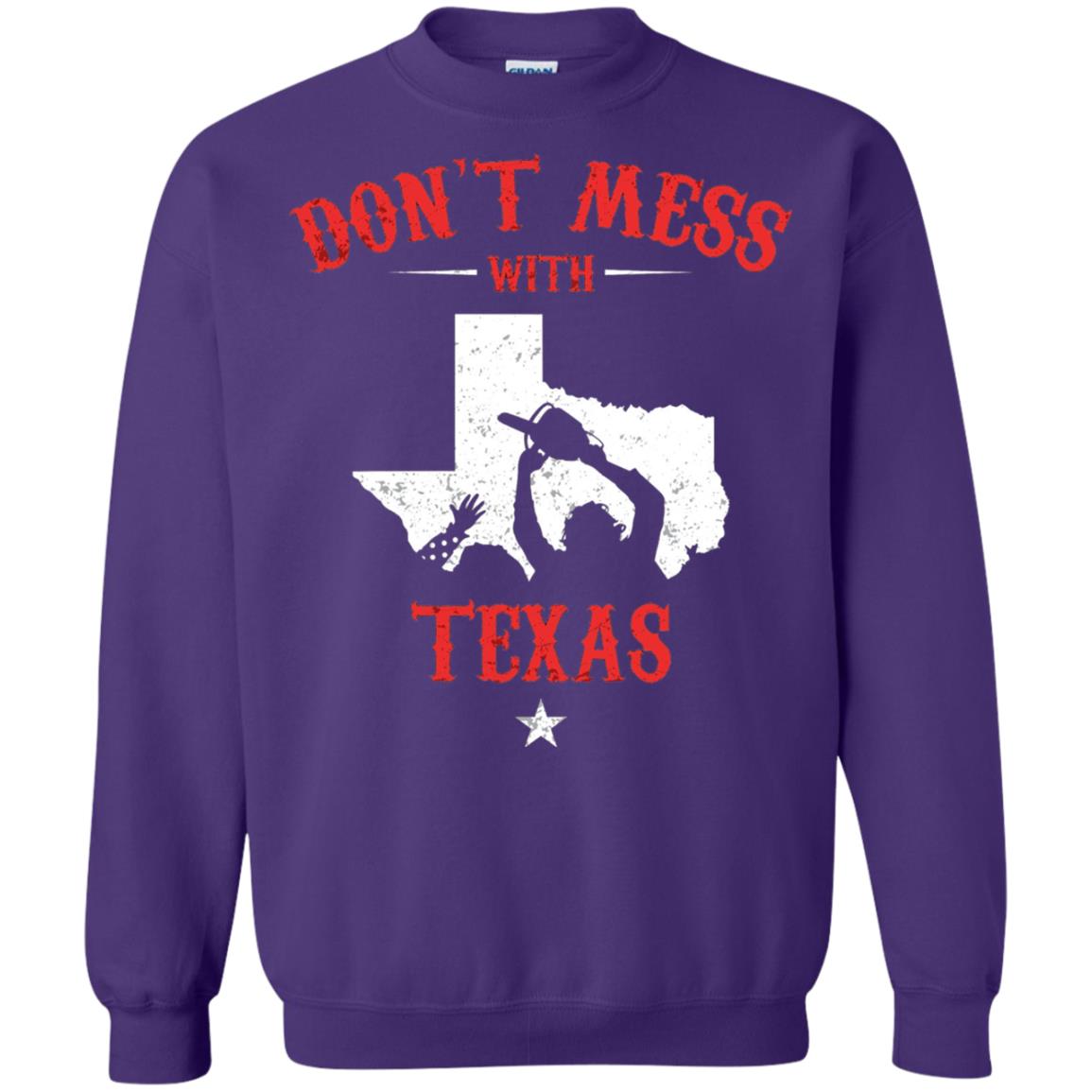 Don_t Mess With Texas Chainsaw T-shirt Purple