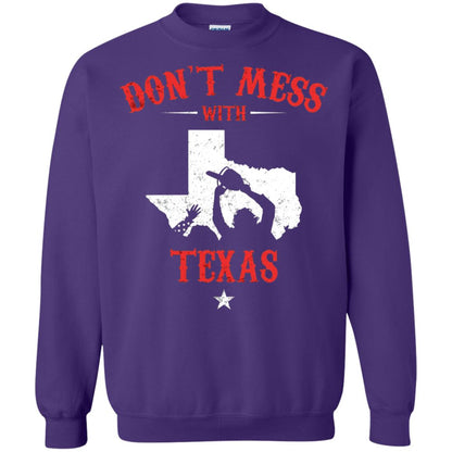 Don_t Mess With Texas Chainsaw T-shirt Purple