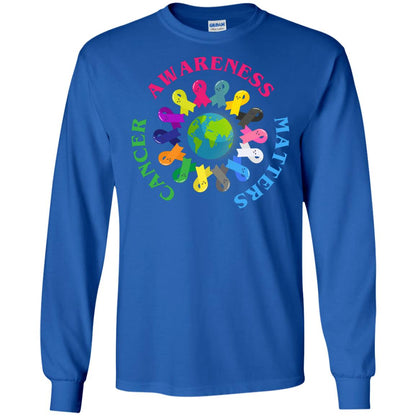 All Cancer Ribbons For All Cancer Awareness T-shirt Royal