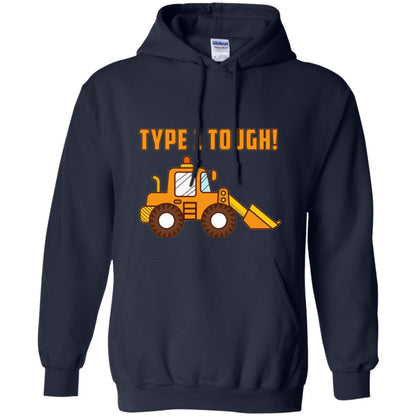 Type 1 Tough Bulldozer Diabetic Diabetes T-shirt Navy