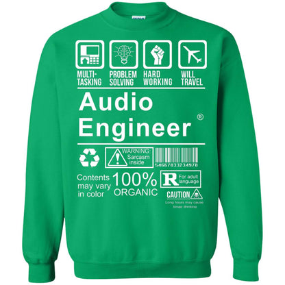 Audio Engineer Shirt Multi Tasking Problem Solving Irish Green