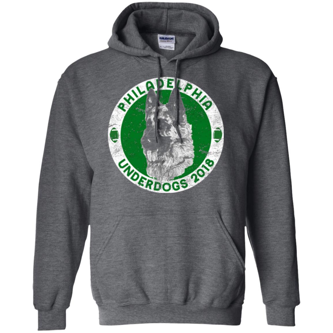 Dog Lover T-shirt Philadelphia Underdogs 2018 Distressed Dark Heather