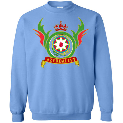 Azerbaijan Arms Coat Flag T-shirt Carolina Blue