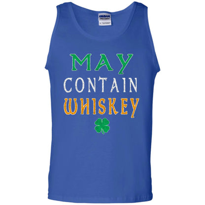 May Contain Whiskey St. Patrick_s Day T-shirt Royal