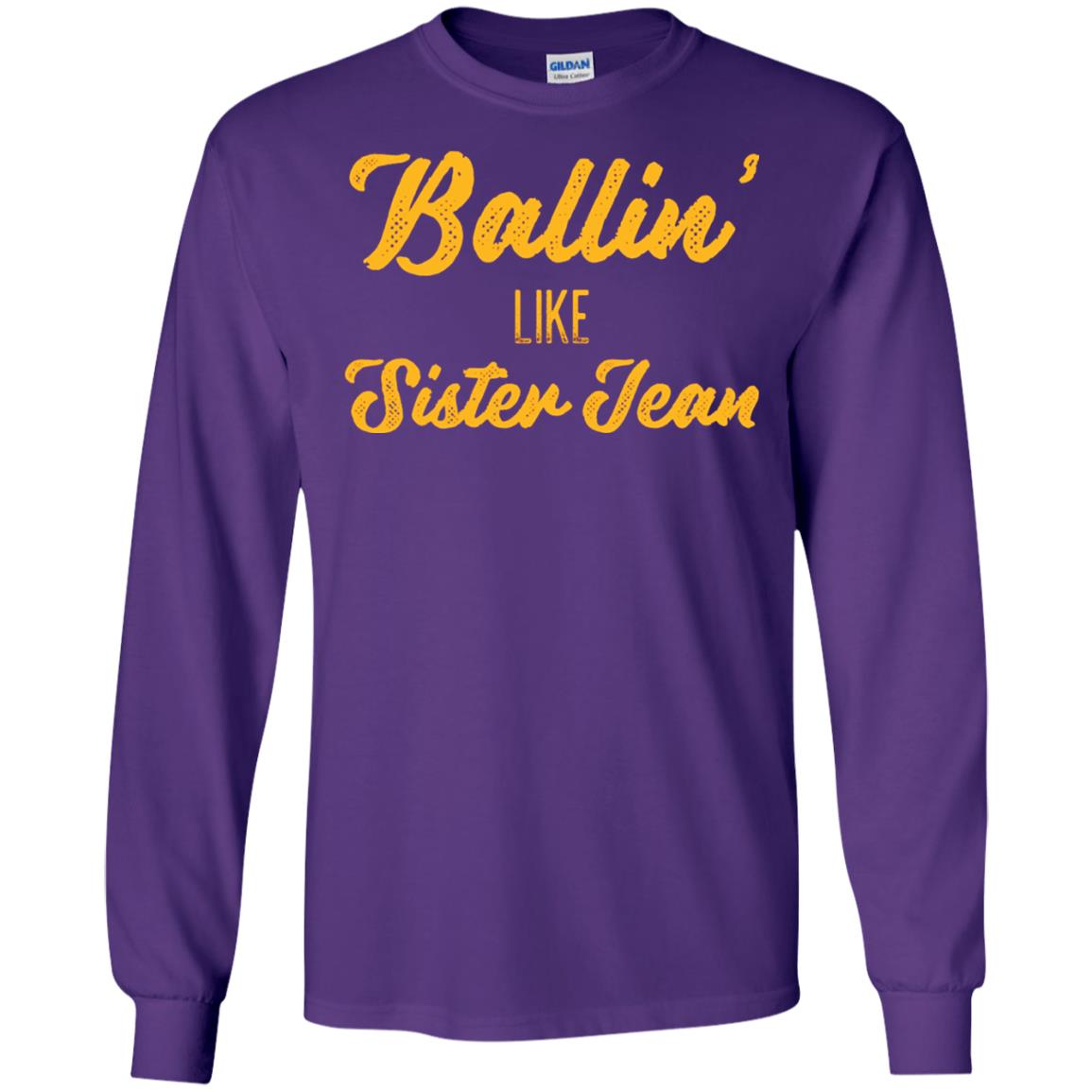Ballin Like Sister Jean College Basketball Ramblers T-shirt Purple