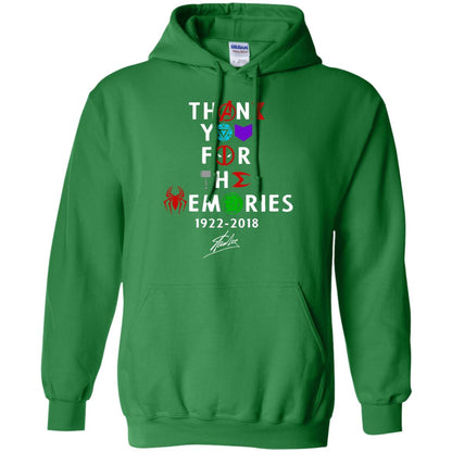 Thank You For The Memories Stan Lee Movie Hero Fan Shirt Irish Green