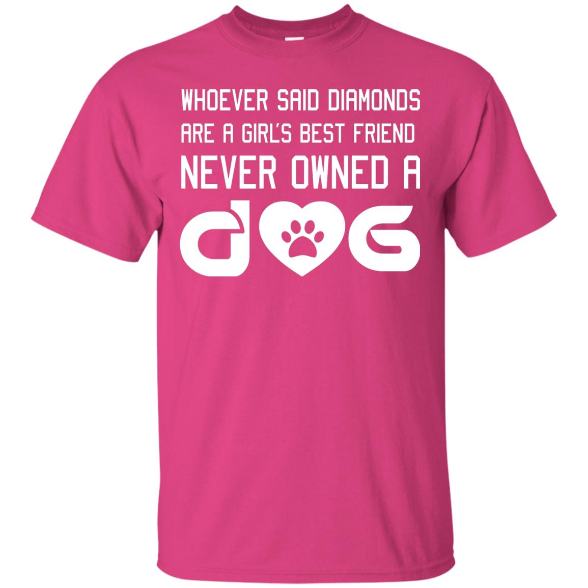 A Girl’s Best Friend Never Owned A Dog Best Dogs Shirt For Girls Heliconia