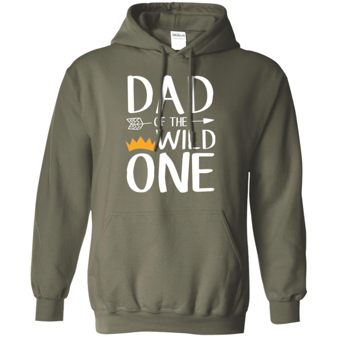 Dad Of The Wild One Daddy T-shirt Military Green