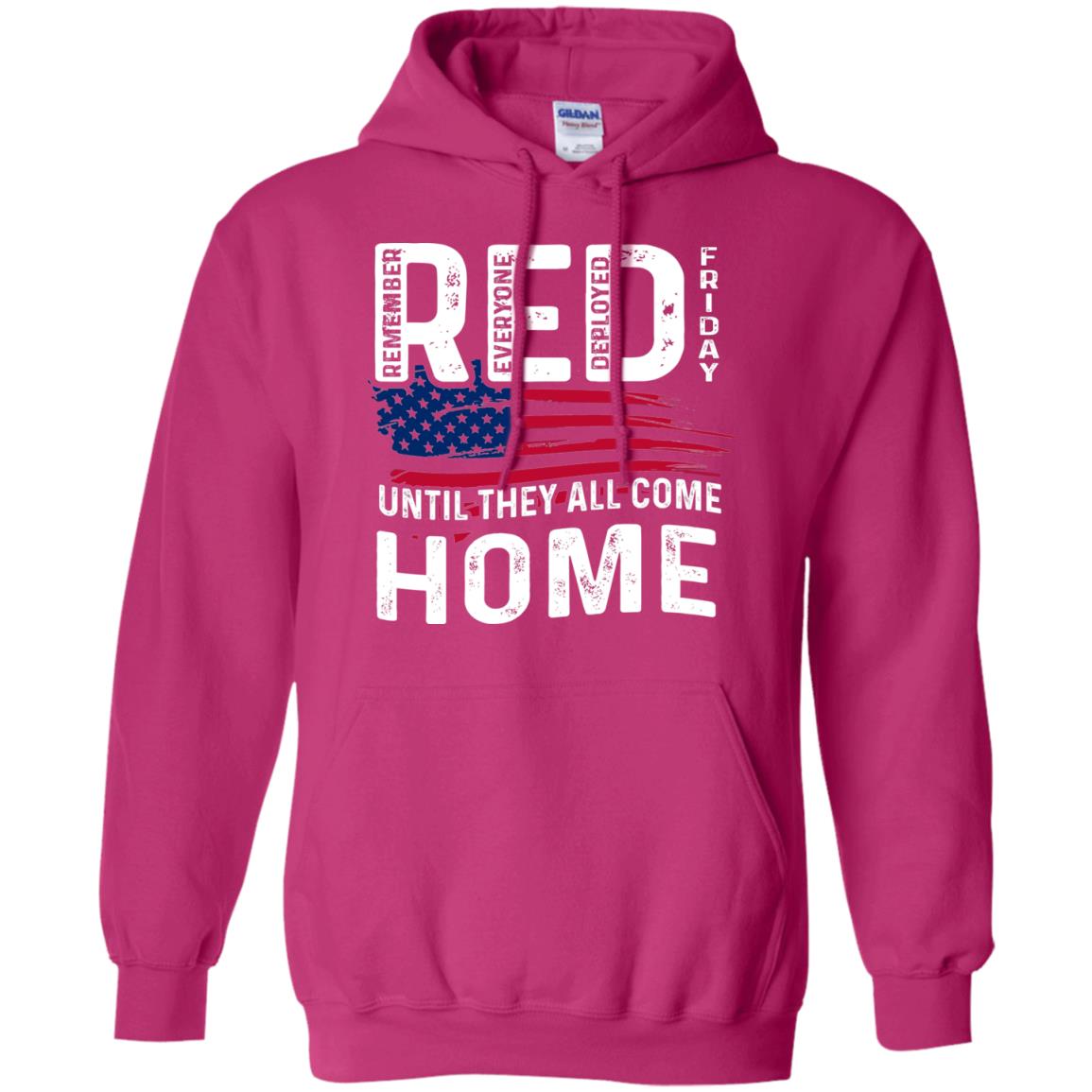 Nation Wear Red Day T-shirt Red Friday Until They All Come Home Heliconia