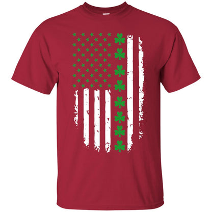 St. Patrick's Day T-shirt Irish American Flag T-shirt Cardinal