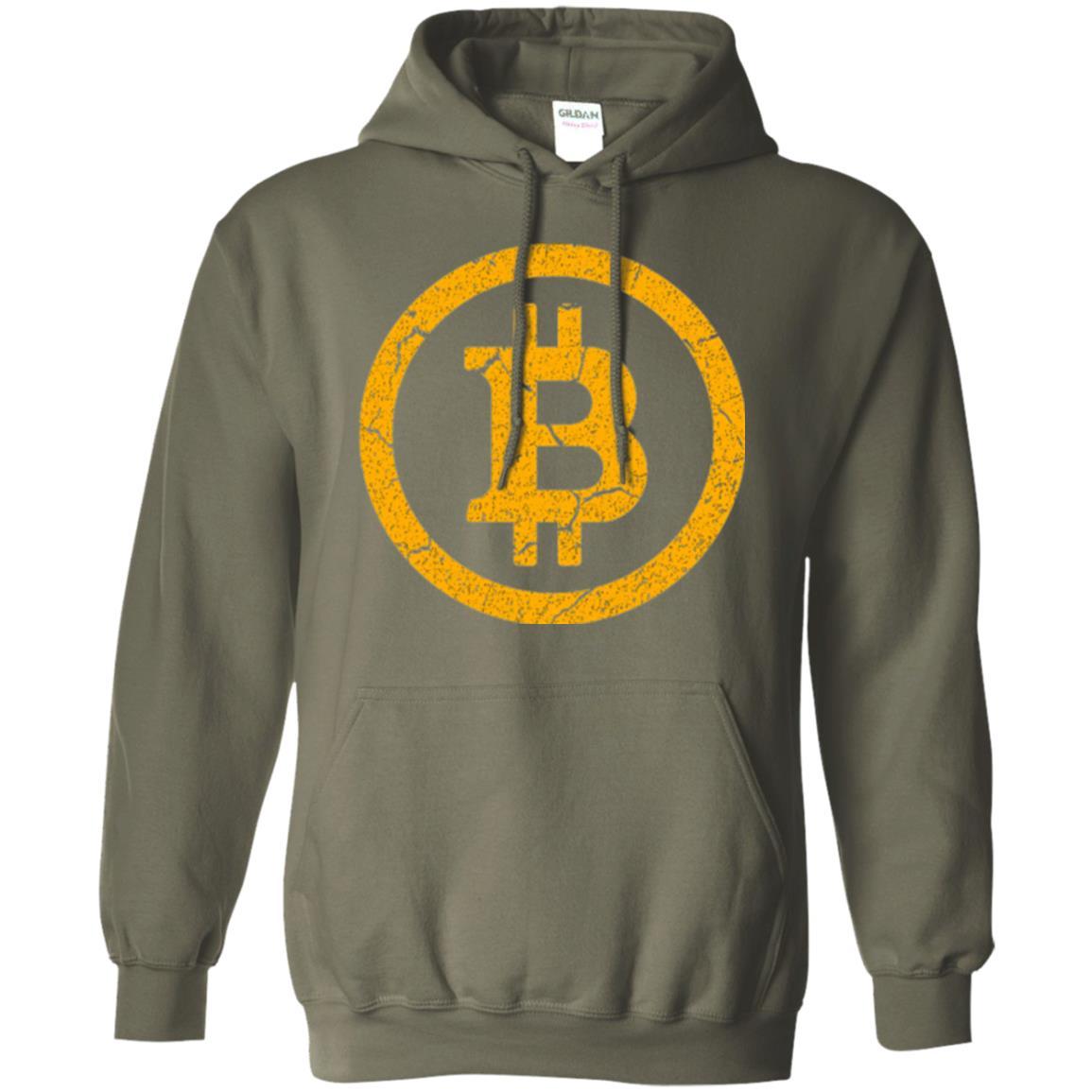 Bitcoin T-shirt Vintage Worn Distressed Look Design