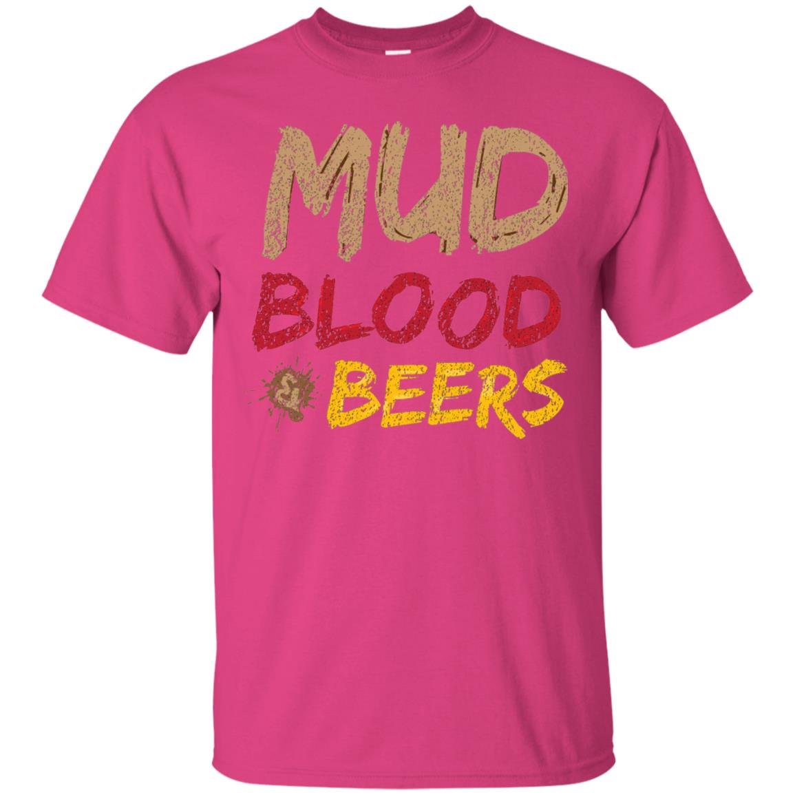 Mud Blood Beers Awesome Team T-shirt Heliconia
