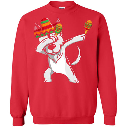 Dabbing Husky Funny Cinco De Mayo T-shirt Red