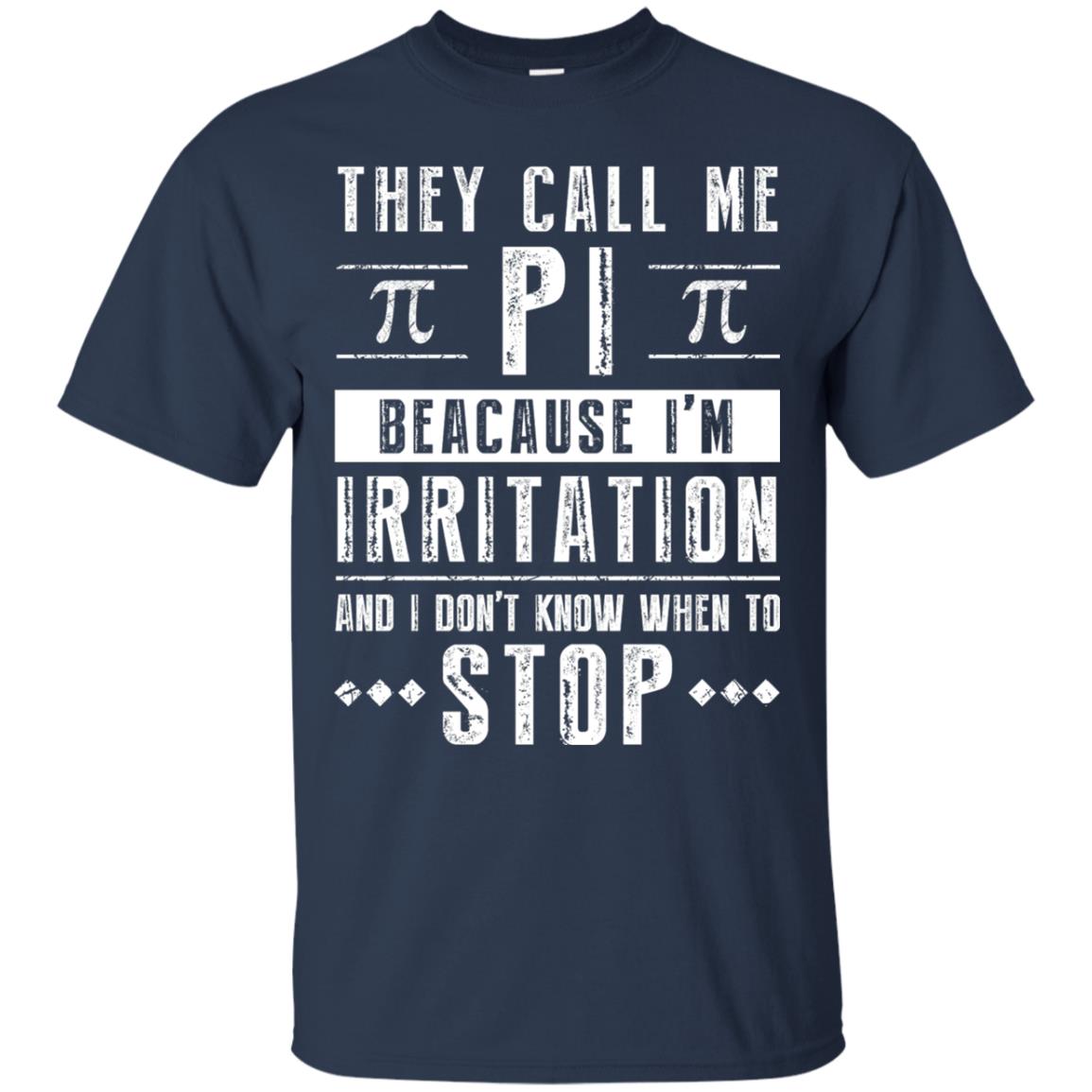 Happy Pi Day T-shirt I Dont Know When To Stop Navy