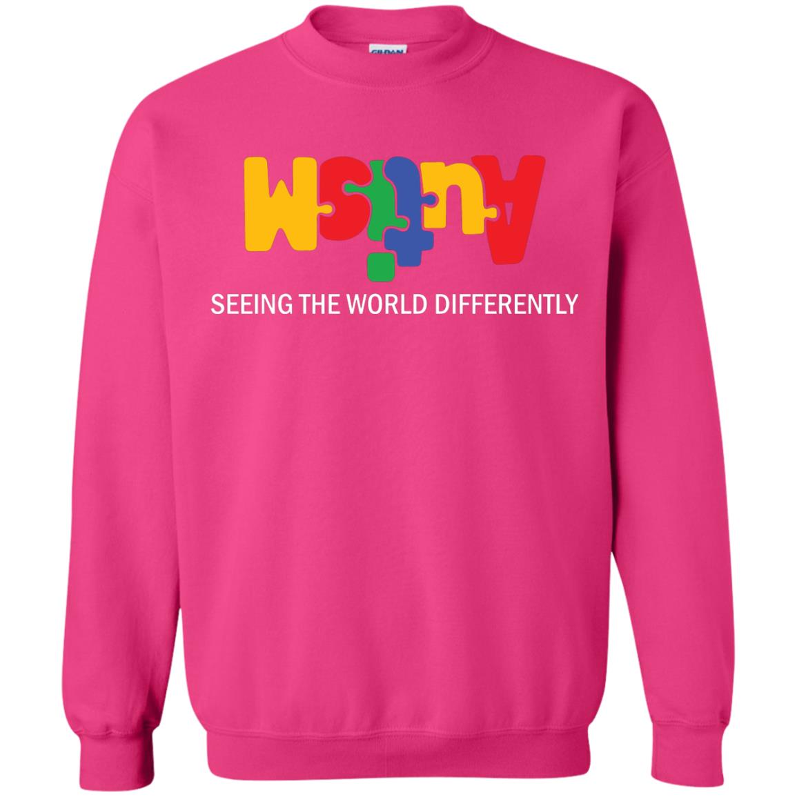 Autism Awareness T-shirt Seeing The World Differently Heliconia