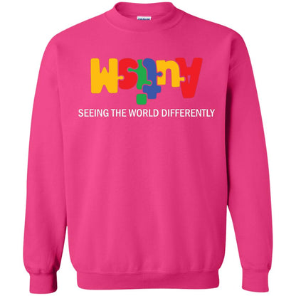 Autism Awareness T-shirt Seeing The World Differently Heliconia