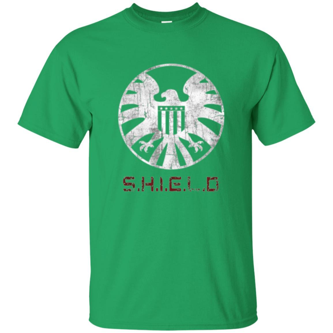 Film T-shirt Agents Of Shield Distressed Logo Graphic Irish Green