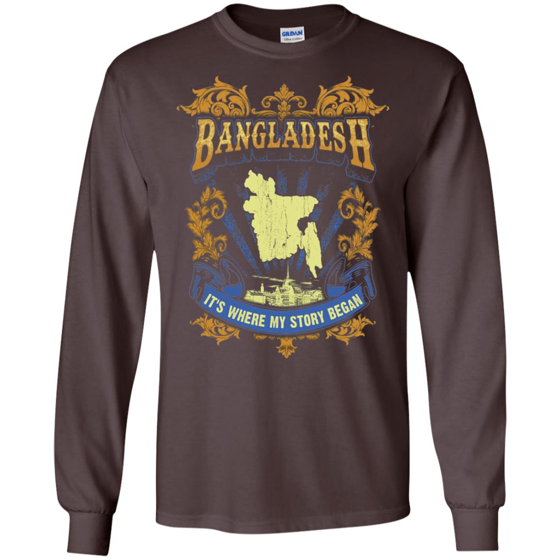 Bangladesh It_s Where My Story Began T-shirt Dark Chocolate