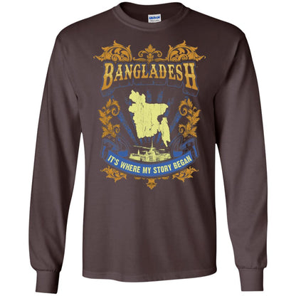 Bangladesh It_s Where My Story Began T-shirt Dark Chocolate