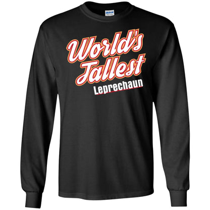 St. Patrick's Day T-shirt World's Tallest Leprechaun Black