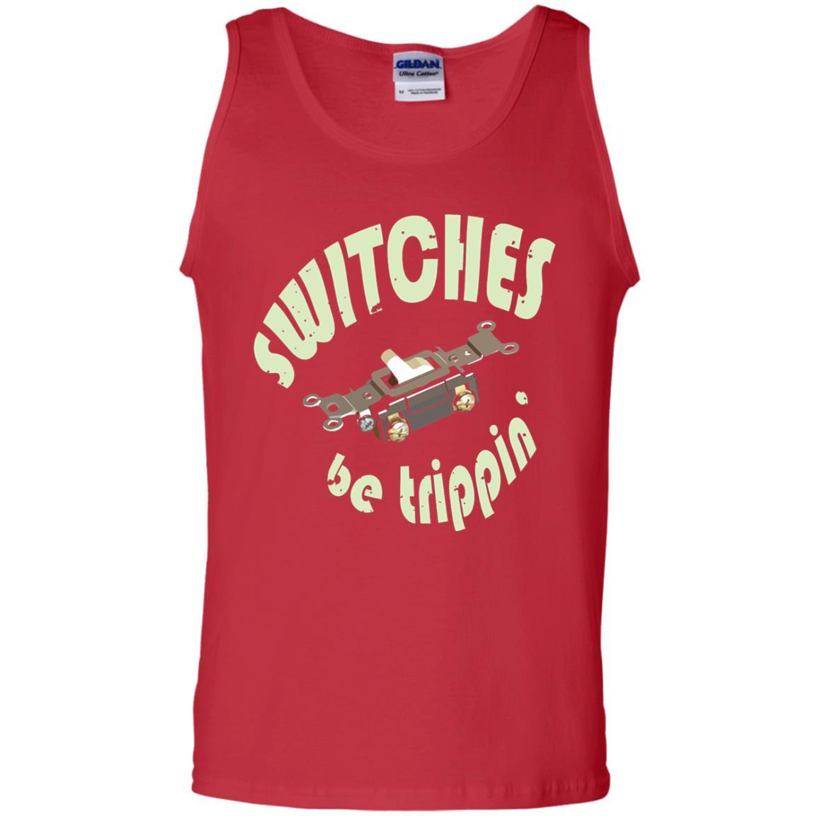 Electrician T-shirt Switches Be Trippin Red