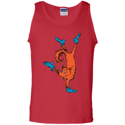 Dr. Seuss Fox In Socks Handstand Book Lover T-shirt Red