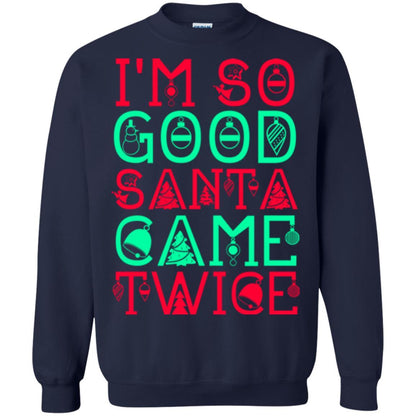 Christmas T-shirt I'm So Good Santa Cam Twice Navy