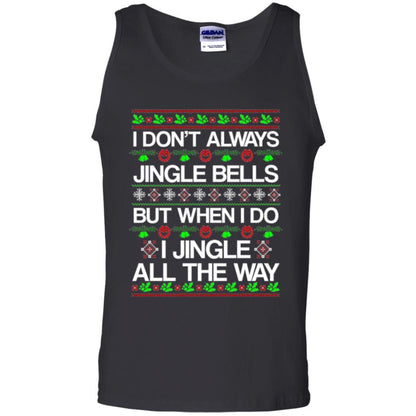 Christmas T-shirt I Don't Always Jingle Bells Black