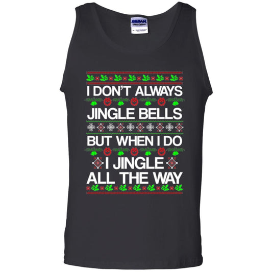 Christmas T-shirt I Don't Always Jingle Bells Black